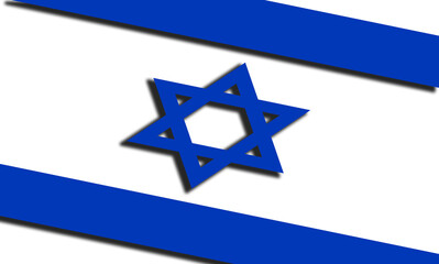 flag of the state of Israel, correct size in proportion. Graphic illustration of the Israeli flag...