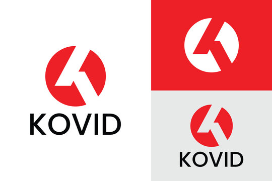 Logo ready elegant simple creative brand identity company corporate cafe fashion food initial K circle letter word  mark sign modern