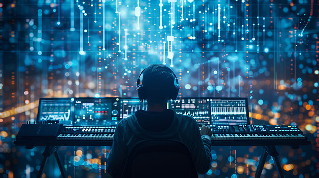 Mensch im Web, made by AI