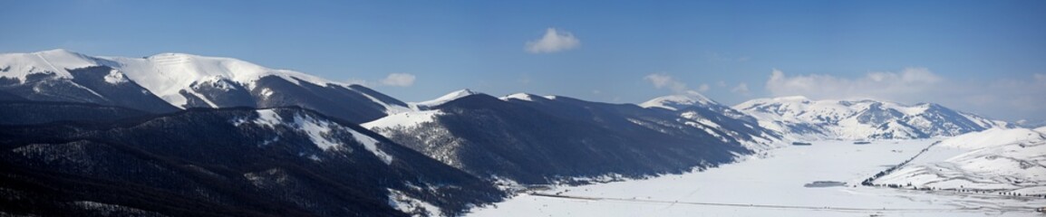Roccaraso muntains. Wintry view
