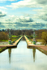 Fototapeta premium Pont canal de Briare, Loiret, Centre-Val de Loire, France, Europe