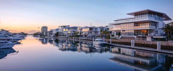 Waterfront development, promenades and marinas, leisure and dini
