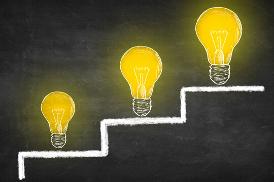 knowledge and innovation progress concept 