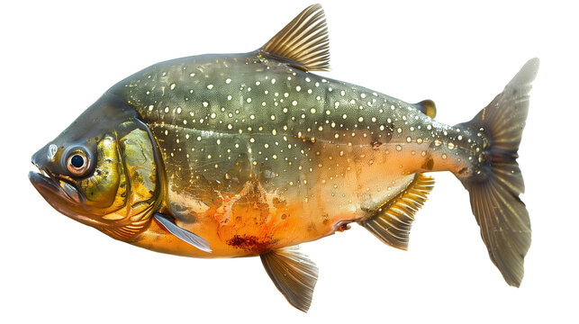 recommend clip art: Dangerous fish, piranha isolated on white background