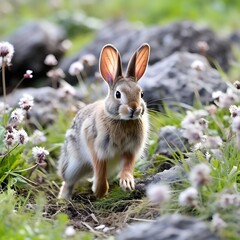 Fototapeta premium ''rabbit in the grass.''