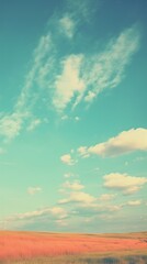 Sky and meadow outdoors horizon scenery