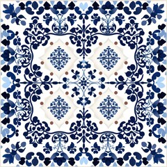 Fototapeta premium Tile pattern of tea cup art backgrounds porcelain