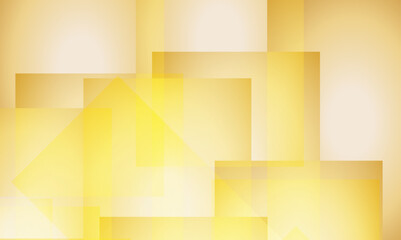 Geometric minimal gradient gold square banner background. Digital futuristic technology concept banner, poster, template, cover, technology background.