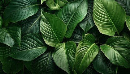 4. "Serenity in Green: Tropical Leaf Symphony"
   Let the harmonious dance of tropical leaves weave a symphony of serenity in this captivating nature background. With its lush hues and intricate patte
