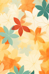 Fototapeta premium Background images with floral patterns that make the mind calm when viewed.