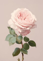 Clsoe up on pale rose flower petal plant inflorescence - obrazy, fototapety, plakaty