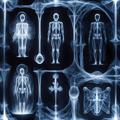 X-ray images from patient, ai-generatet - 796650347