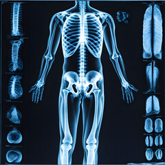 X-ray images from patient, ai-generatet - 796650534