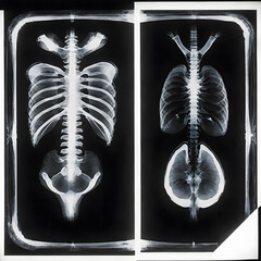 X-ray images from patient, ai-generatet - 796650561