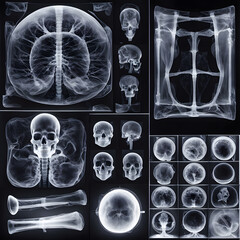 X-ray images from patient, ai-generatet - 796650796
