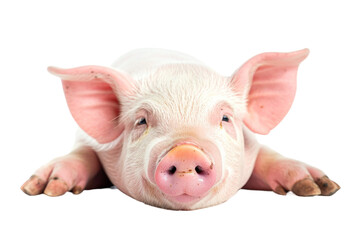 A Portrait of a Pig in Relaxing position
