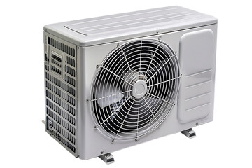 Fototapeta premium A photo of an outdoor air conditioner with white background