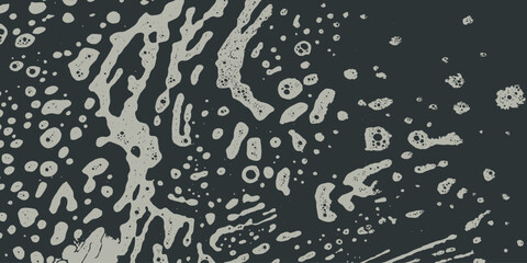 Vector Water Bubbles Texture. Granite Irregular Texture.