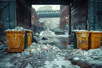 Fototapeta premium garbage plastic of pile professional photography