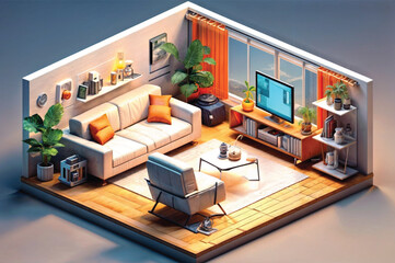 illustration-modern-living-room-customizable-furniture 4