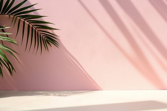 Facemark mockup architecture leaf wall.