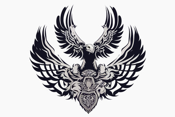 Fototapeta premium Tribal Eagle Artwork