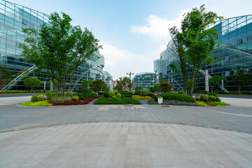 Park Square and Office Building of Science and Technology Park, Chongqing, China