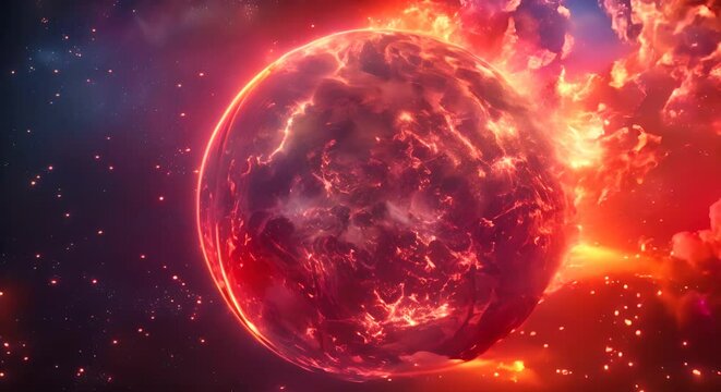 a breaking point, where Earth, engulfed in flames, finally shatters under the pressure of human exploitation,