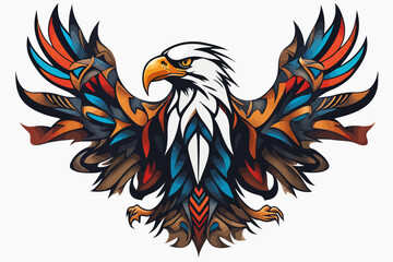 Fototapeta premium Tribal Eagle Artwork