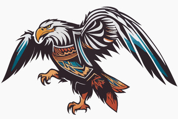 Fototapeta premium Tribal Eagle Artwork