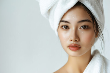 woman with clean fresh skin, 