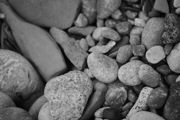 Black and White Pebbles