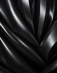 Obraz premium black and silver luxury concept linings abstract wallpaper background from Generative AI