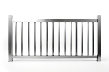 Stainless fence handrail railing white.