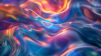 Flowing swirling patterns in a hypnotic mesmerizing display  AI generated illustration