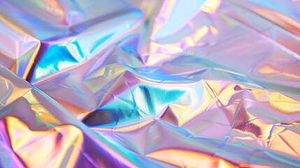 Holographic and iridescent finishes  AI generated illustration