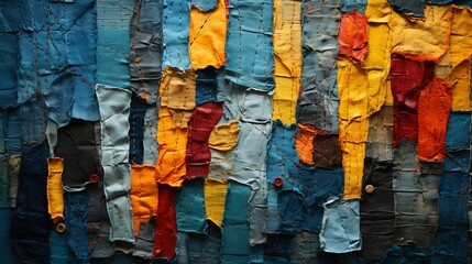 Patchwork Patterns Stitching Together Scraps Wallpaper