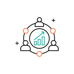 Managing Supplier Selection Vector Icon Design