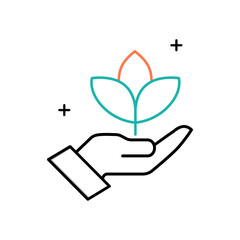 Focusing on Sustainability Vector Icon Design