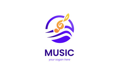 Melodic Elegance, A Sophisticated Music Logo Design