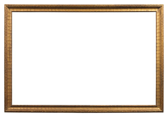 Narrow large picture frame on a transparent background, in PNG format.