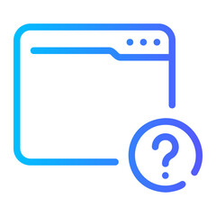 Question gradient icon