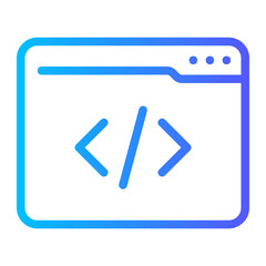programing gradient icon