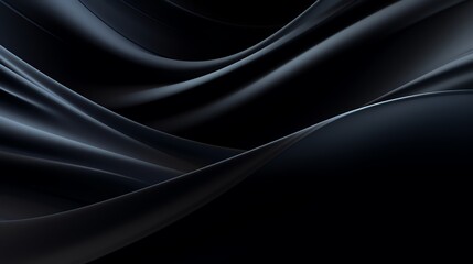 Close-up of an abstract smooth black background, showcasing a subtle gradient texture that provides...