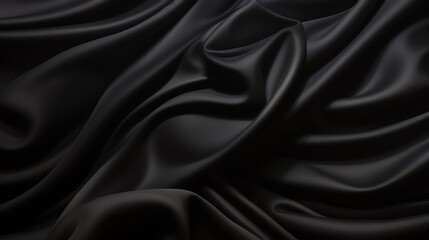 Obraz premium Artistic representation of a smooth black canvas, highlighting slight variations in shade that enhance the texture and visual interest.