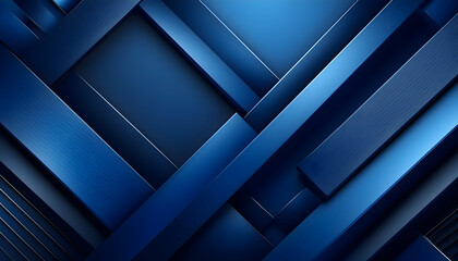 Dynamic Geometry: Modern Dark Blue Background with Abstract Shapes