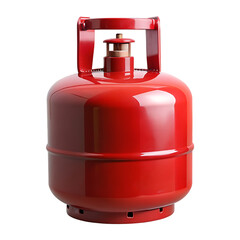 Red gas tank isolated