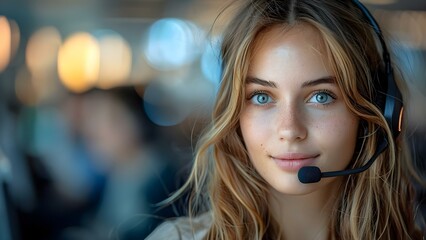 Call center staff work diligently to assist customers with care and attention. Concept Customer Service, Call Center Operations, Communication Skills, Problem-Solving, Customer Satisfaction