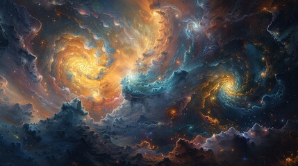 Render a mystical tableau featuring a diverse group of individuals and their animal companions engaged in a psychic ritual