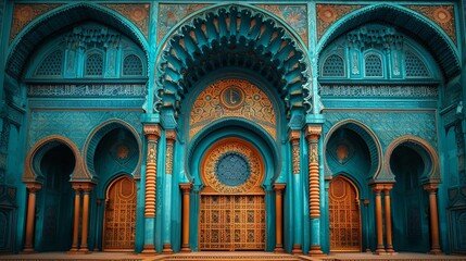 Fototapeta premium Showcase the beauty of religious architecture with a series of photos highlighting intricate details vibrant colors
